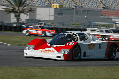 Der findes kun to eksemplarer af denne Porsche Fabcar GTP. Den ene er i USA, den anden kører i Copenhagen Hostoric Grand Prix i denne weekend.